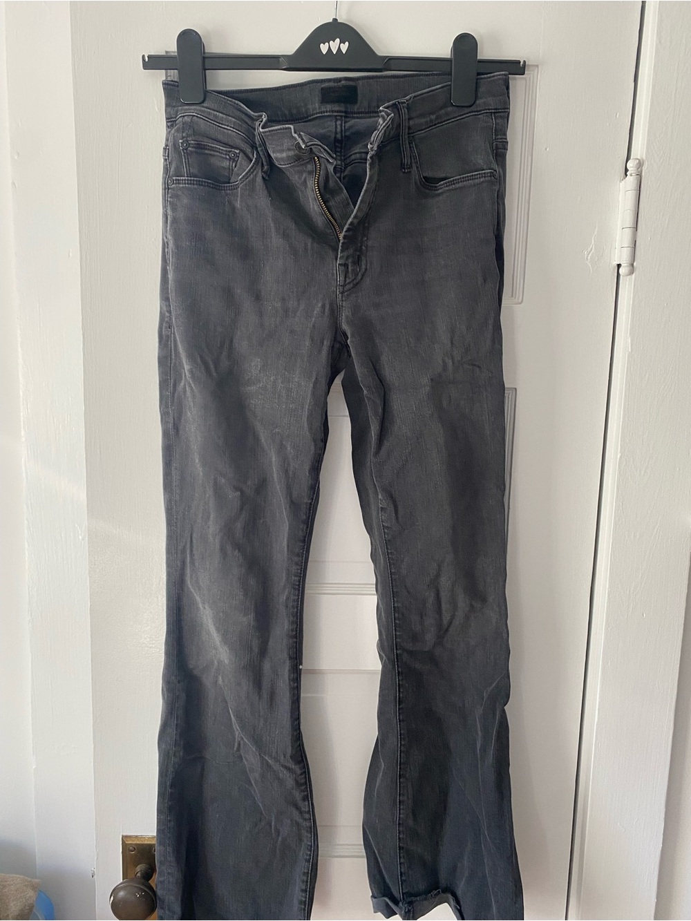 MOTHER Gray weekender fray